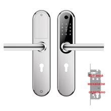 Накладки электронного замка Home Plus Silver 4239 (врезной механизм отдельно)