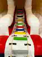 Надувная водная горка с бассейном «Бельчонок», 12*6,5*4,5 м