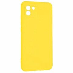 Силиконовый чехол Silicone Cover для Samsung Galaxy A03 (Желтый)