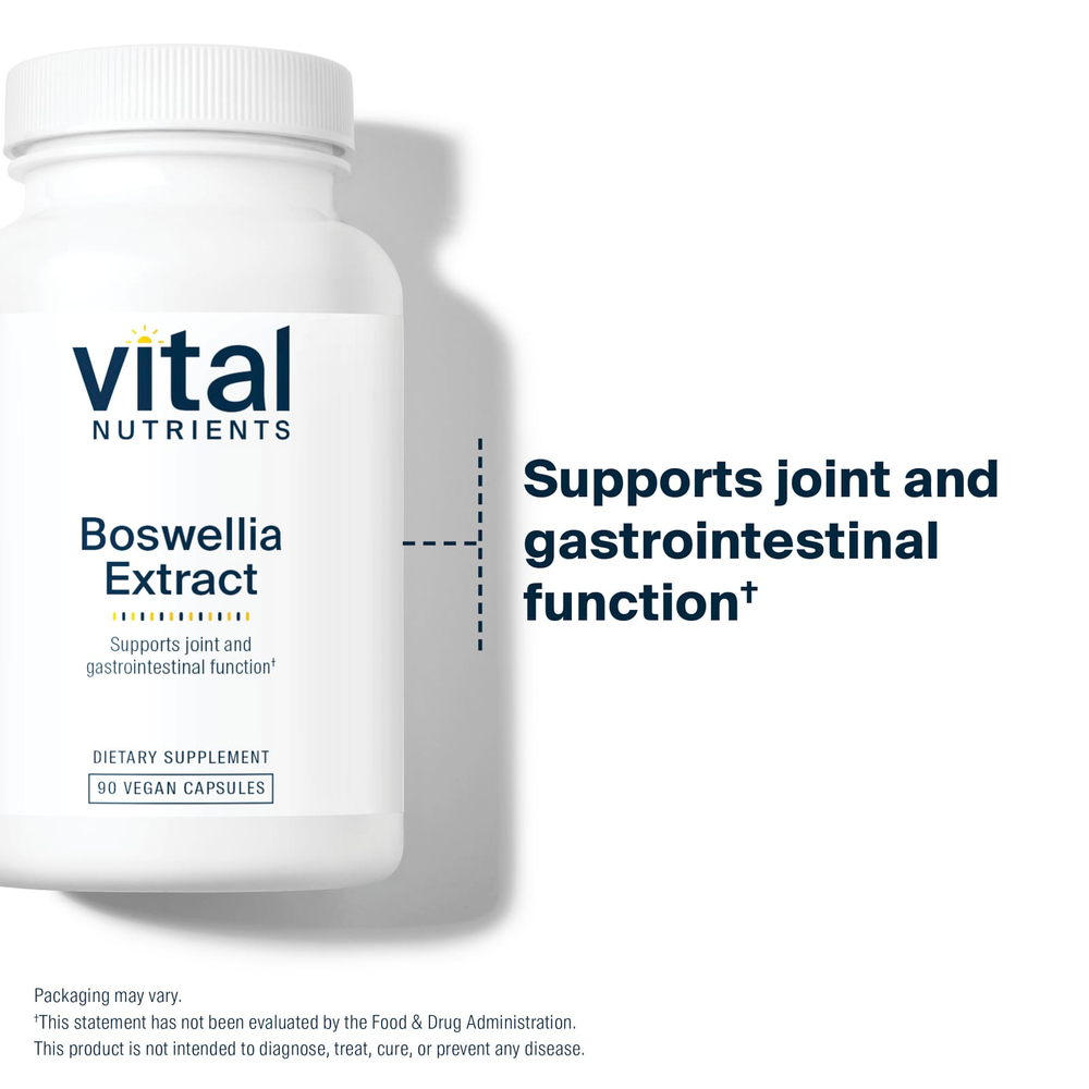 Vital Nutrients, Экстракт босвеллии, 90 веганских капсул (400 мг на капсулу)