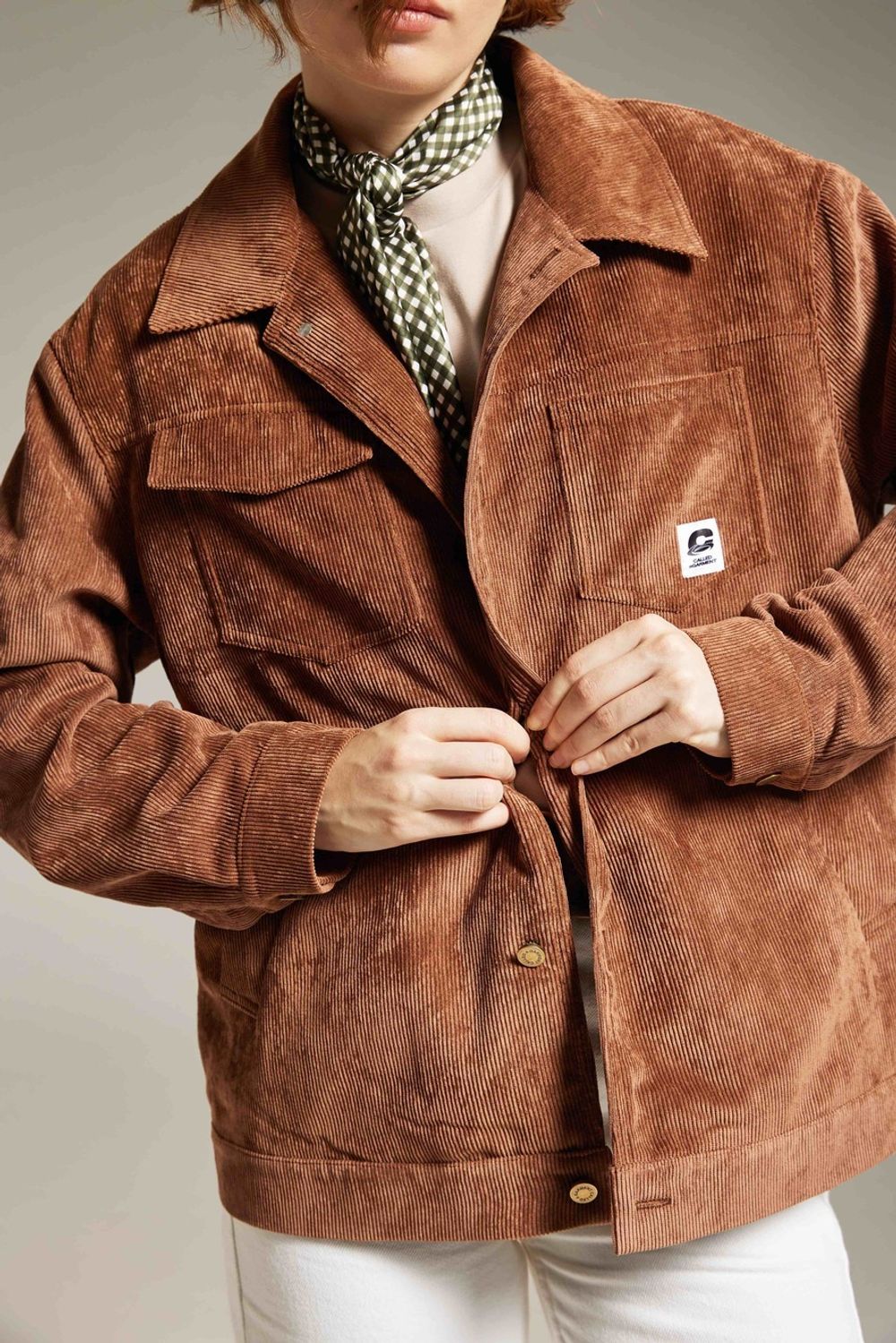 Куртка Called a Garment Corduroy work Карамельная