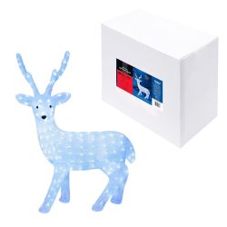ULD-M6393-200-STA WHITE IP20 DEER-1 Фигура светодиодная Олень-1. 72x97см. 200 светодиодов. Белый свет. Провод прозрачный. TM Uniel