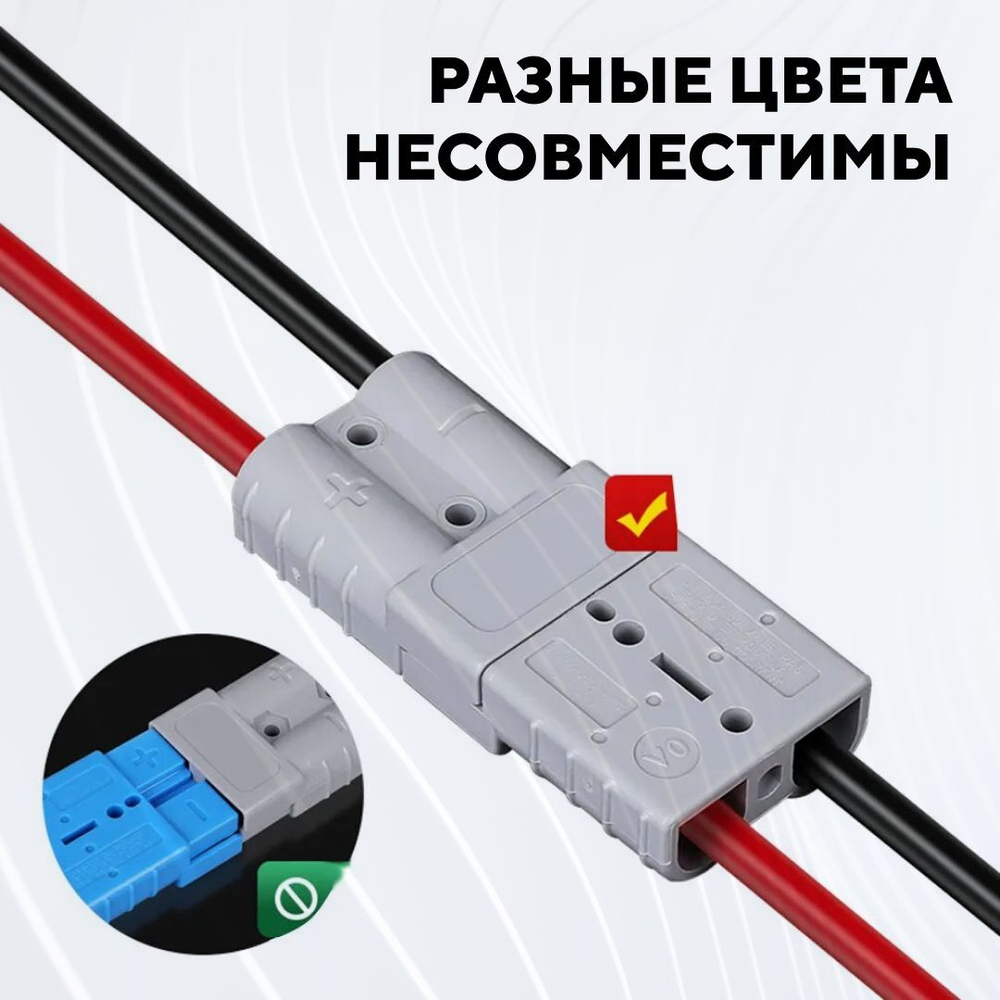 Разъем Андерсона силовой высокотоковый 350A