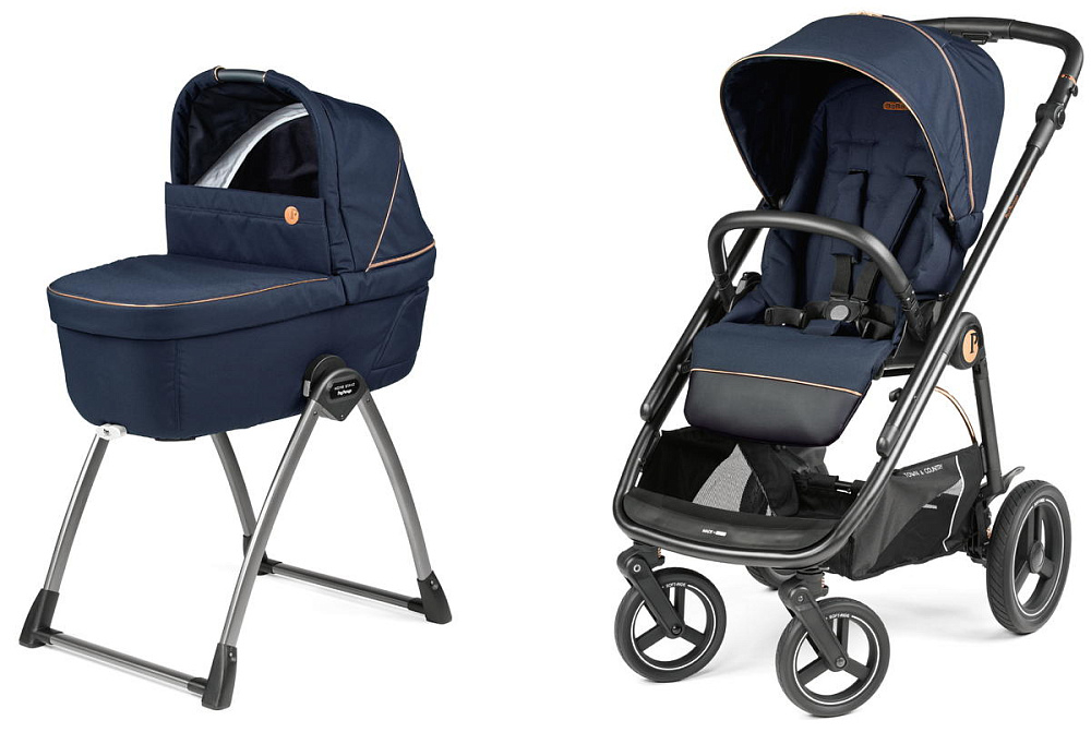 Коляска 3 в 1 Peg Perego Veloce TC Belvedere Lounge Blue Shine