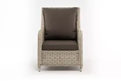 "Гляссе" кресло плетеное из искусственного ротанга, цвет бежевый