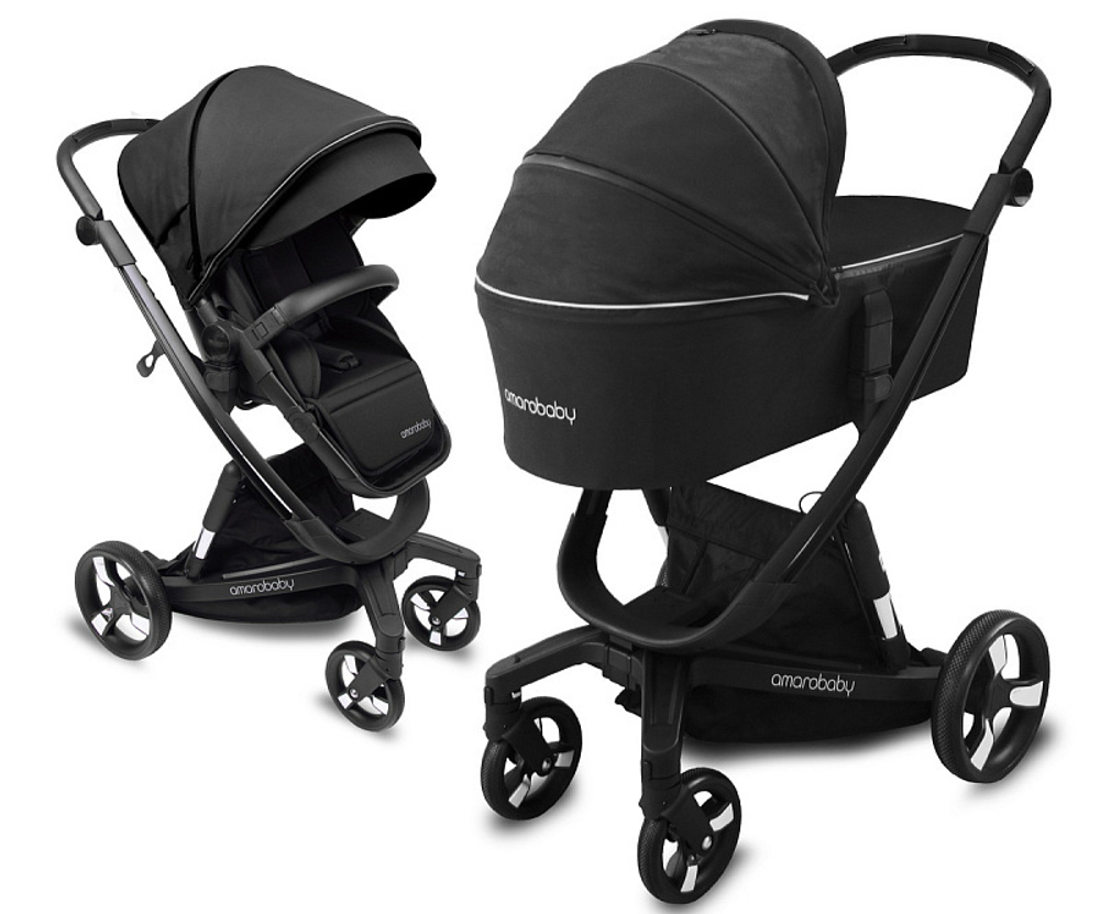 Детская коляска AmaroBaby Tutum 2 в 1 черный