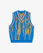 Жилет Ymkashix Вязаный Hellcome синий