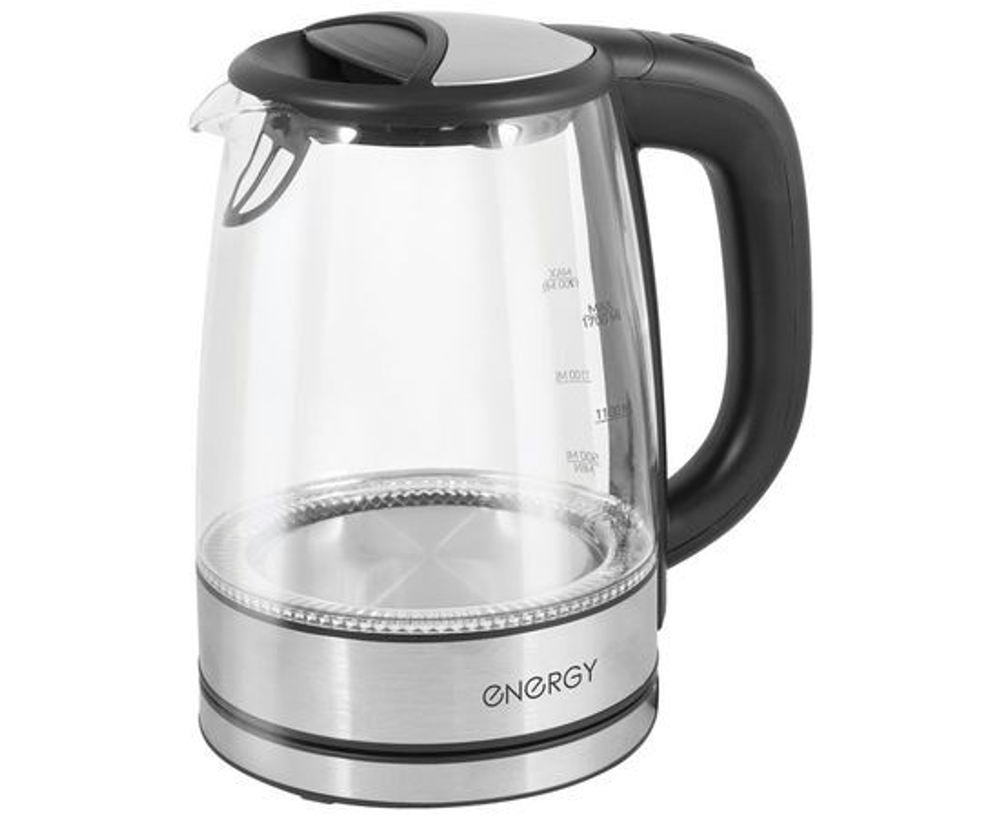 Чайник электр. Energy E-237 (диск, 1,7л) 2,2кВт, стекло, пластик, подсветка