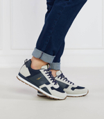 Кожаные кроссовки Aeronautica Militare - темно-синий(SC246CT3106)