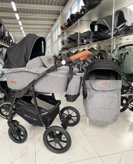 Коляска  BELLA LUX (2 в 1) (RIKO BASIC) 01 темно-серый