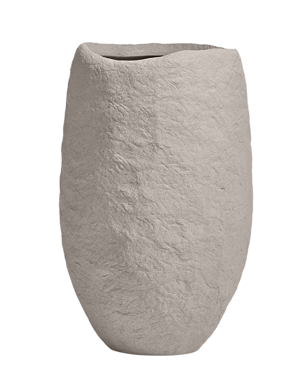 Кашпо TREEZ Effectory - Organic - Высокая чаша - Белый песок