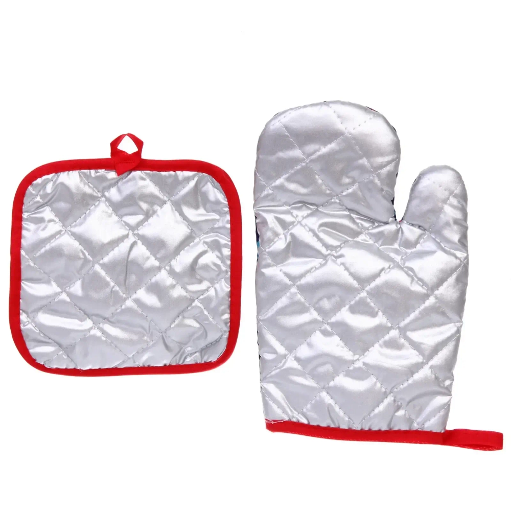 Прихватка в наборе с прихваткой-варежкой «Новогодний хоровод» 25,5*16 см, 17*17 см