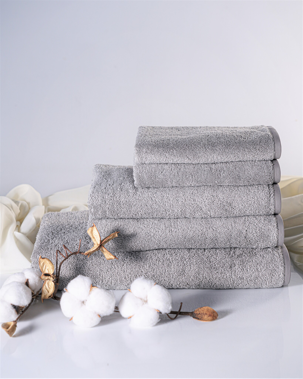 Набор полотенец 5шт Claire Batiste Atelier Ile серый