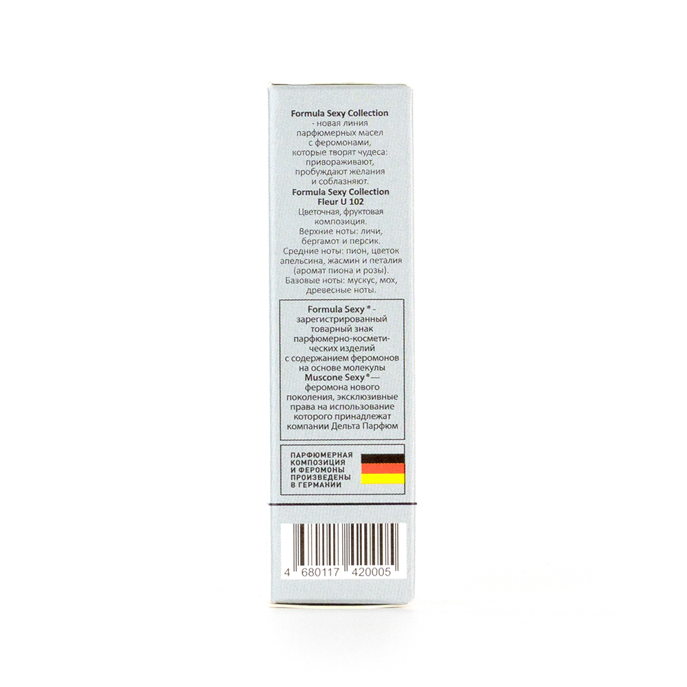 Парфюмерное масло с феромонами Formula Sexy Collection Fleur U102 (Формула Секси Коллекшн Флёр U102) – 8ml