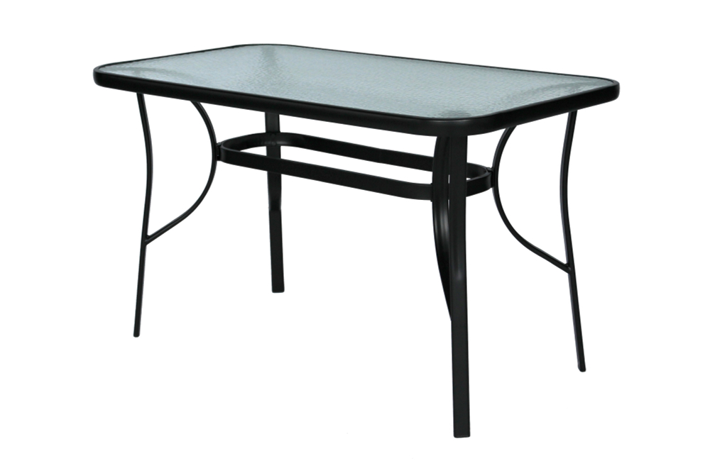 Набор мебели Garden Story Сан-Ремо (4 кресла кор.2+стол 120х70см, каркас черный, сиденья черные)