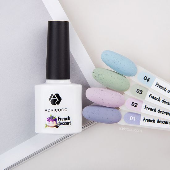 Гель-лак ADRICOCO French dessert №01 - йогуртовый макарон (8 мл.)