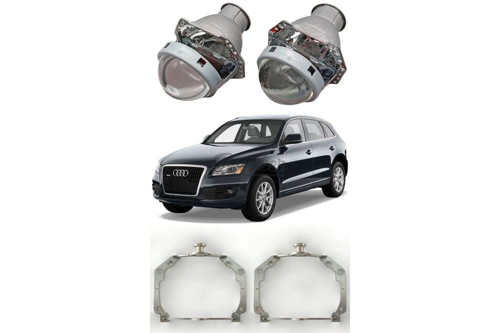 Готовый комплект для замены штатных линз Audi Q5 Valeo 2 AFS №2