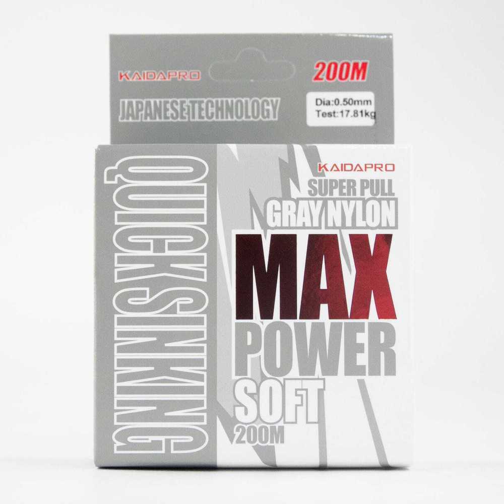 Леска Kaida Pro Max Power Soft (Gray Nylon), 200м