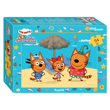 Пазлы 54 элемента 180*130мм. "Три кота (new 1)" AO "СТС"