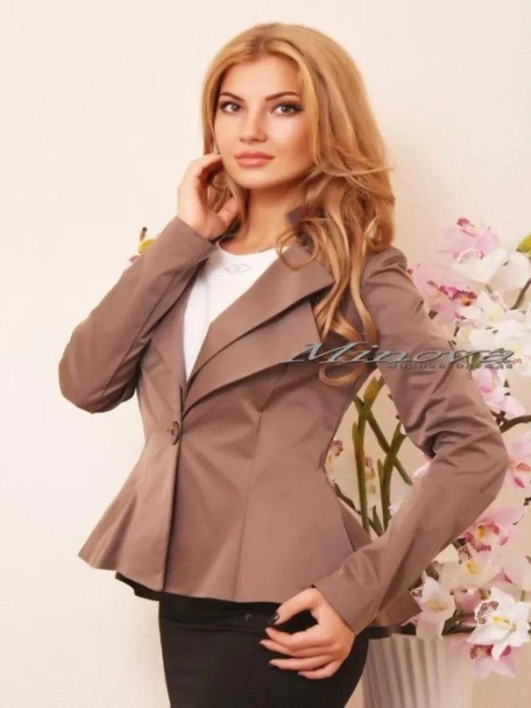 Пиджак 1004-шоколад Minova