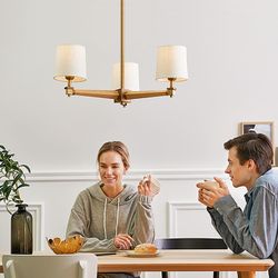 Люстра На Штанге Jorgenson D70 Beige/Light Wood By Imperiumloft