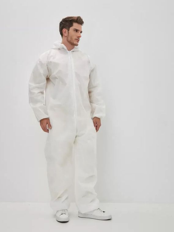 Защитный комбинезон Каспер 60 гр/м2, одноразовый, мембрана, с капюшоном