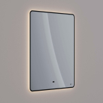 Зеркало Lemark MIOBLACK 60х80 см с интерьерной подсветкой, с подогревом