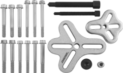 AE310051 Съемник многофункциональный с болтовыми захватами в наборе, диапазон захватов 30-120 мм