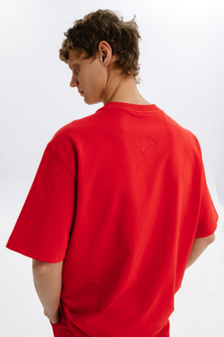 Футболка Mazzika Unisex Oversize OneSize, цвет красный