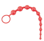 Анальная цепочка красная 25 см