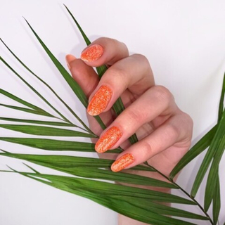 Гель-лак со светоотражающим шиммером Neon City S024 Pop Orange, 8 мл, MOOi