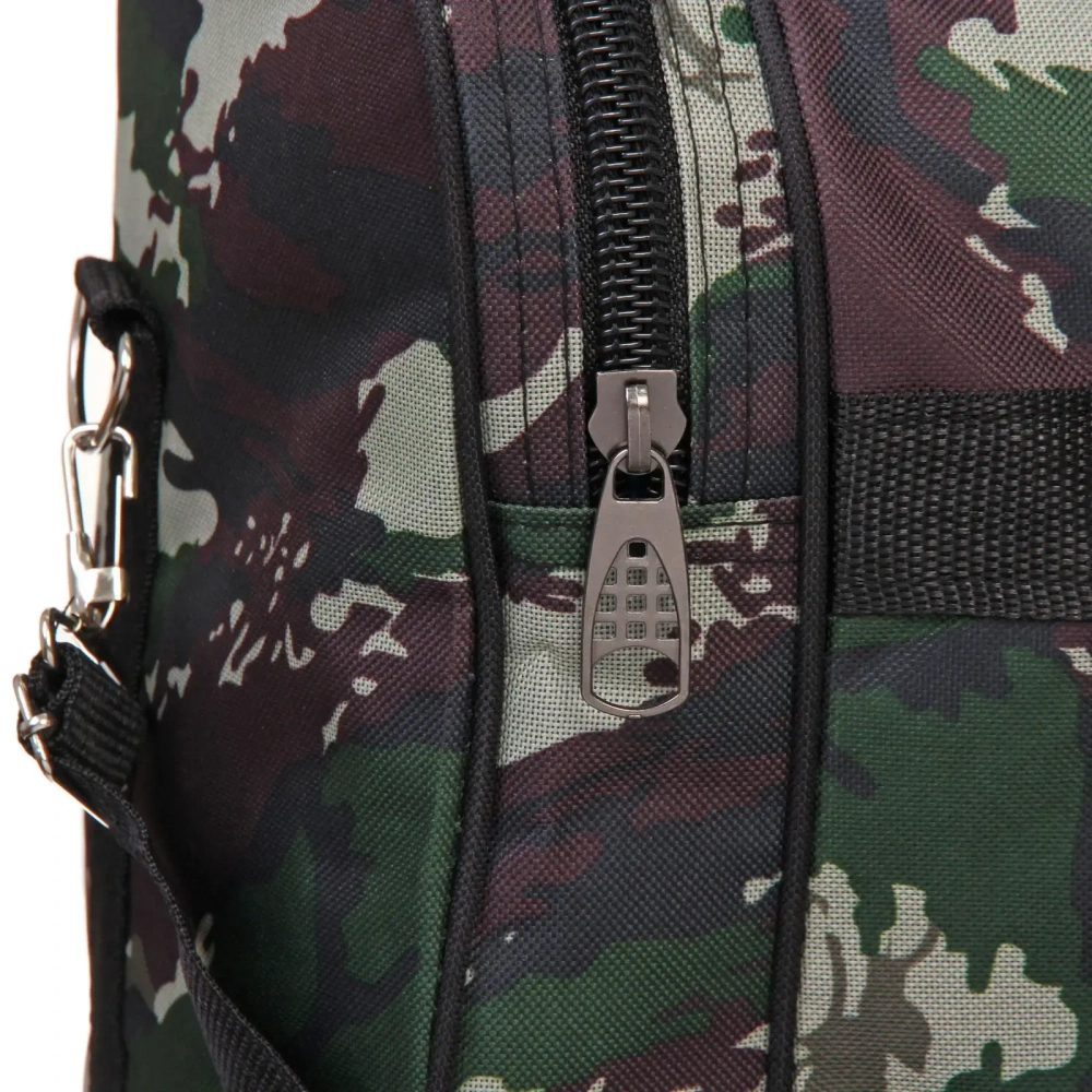 Сумка дорожно-спортивная «KANADA», цвет зеленый, хаки, 4 кармана, 27л, 60*34*25см (без лого)