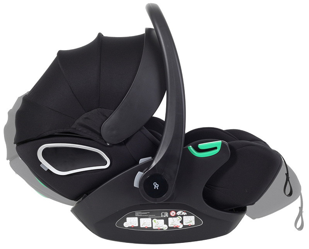 Детская коляска Rant Teo Soft 3 в 1 с автокреслом Evomax Black Graphite