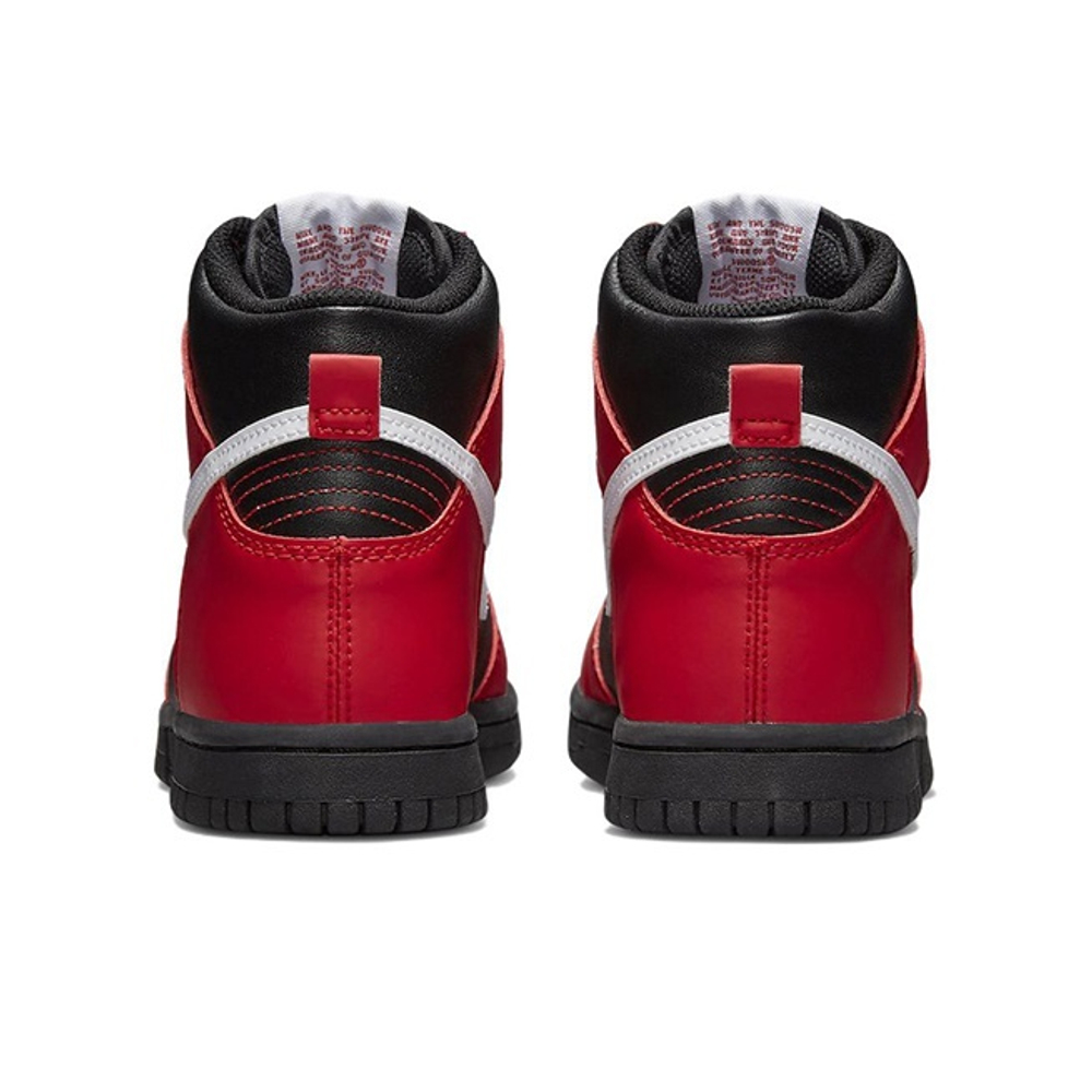 Кроссовки Nike Dunk high Black University Red