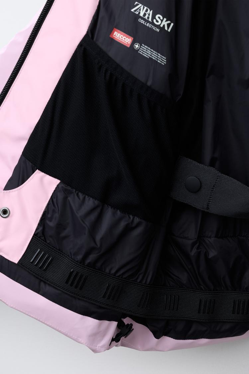 ZARA ВЕТРОЗАЩИТНЫЙ И ВОДОНЕПРОНИЦАЕМЫЙ КОМБИНЕЗОН RECCO® SYSTEM, ПАСТЕЛЬНО-РОЗОВЫЙ