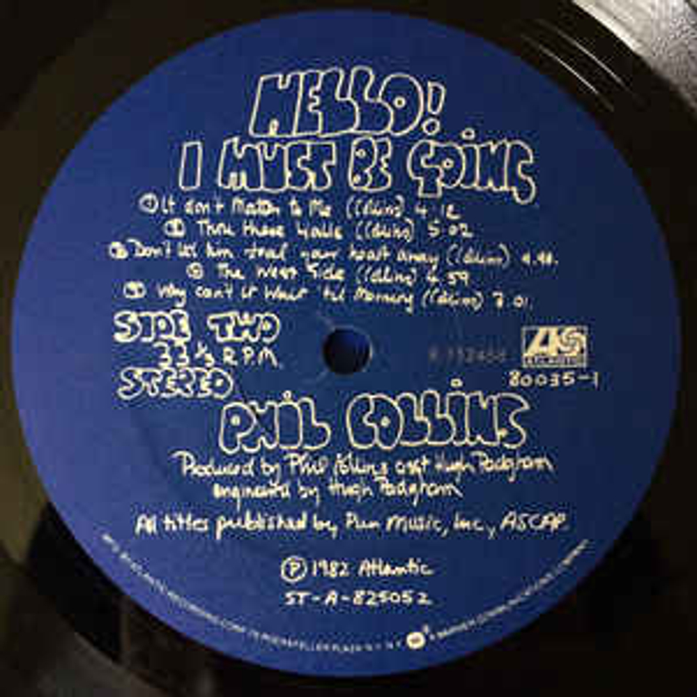 Phil Collins- Hello, I Must Be Going! (США 1982г.)