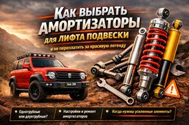 Как выбрать амортизаторы для лифта подвески и не переплатить за красивую легенду
