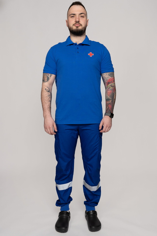 Брюки-джоггеры летние мужские Скорая помощь MedicLine цв. ВАСИЛЕК