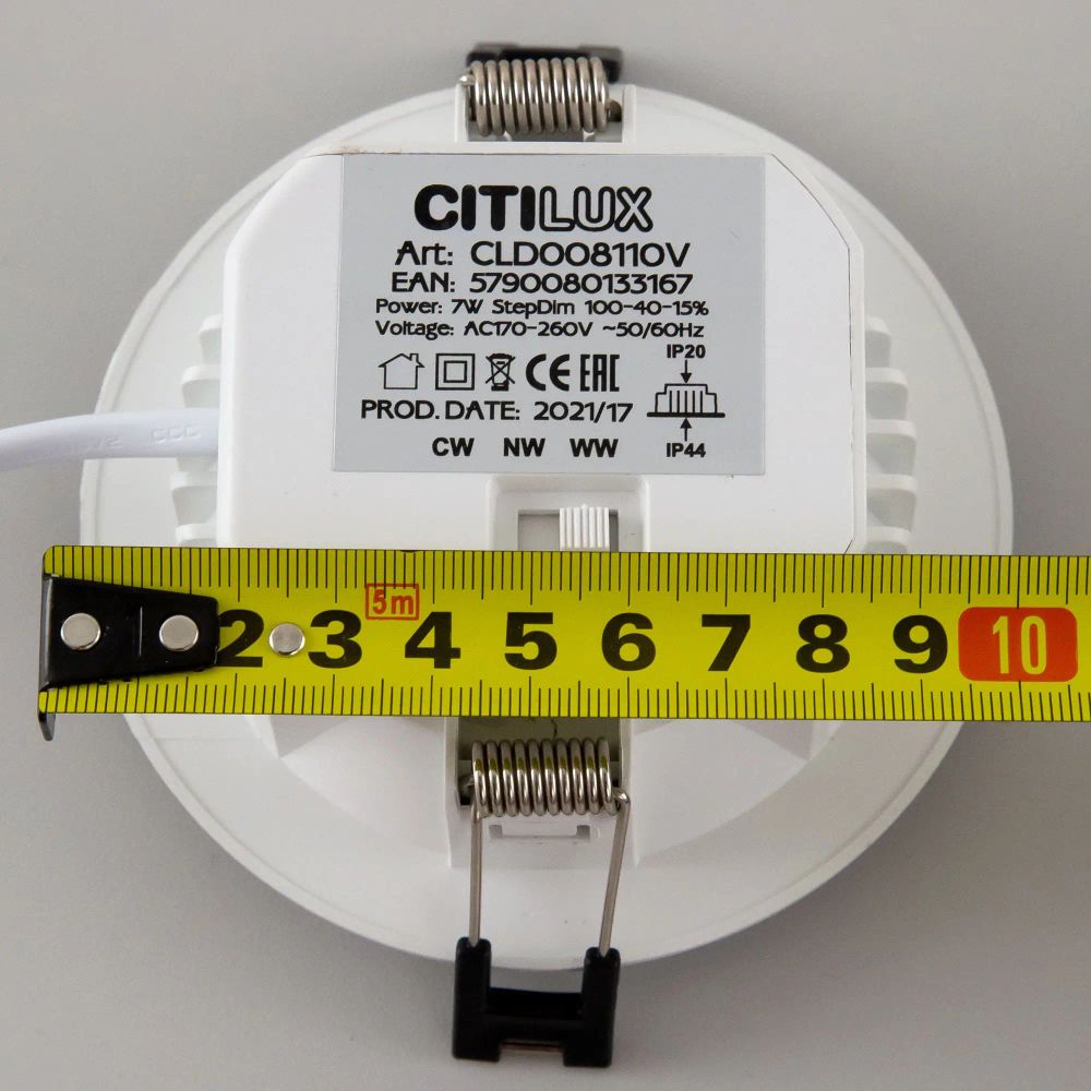 Citilux Акви CLD008110V LED Встраиваемый светильник Белый