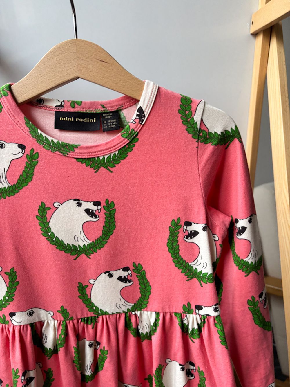 Хлопковое платье Mini Rodini, 110