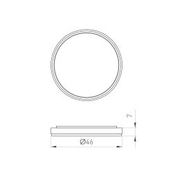 Светофильтр LGD-DIAFILM-COLORFUL-R46 (WH-YL) (Arlight, Металл) 062121