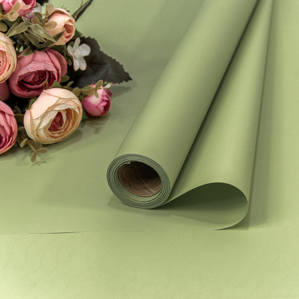 Пленка В рулоне 10 м х 58 см "Корейская" (Зеленый)