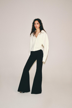ZARA КОМБИНИРОВАННЫЙ ТОП, ЭКРЮ