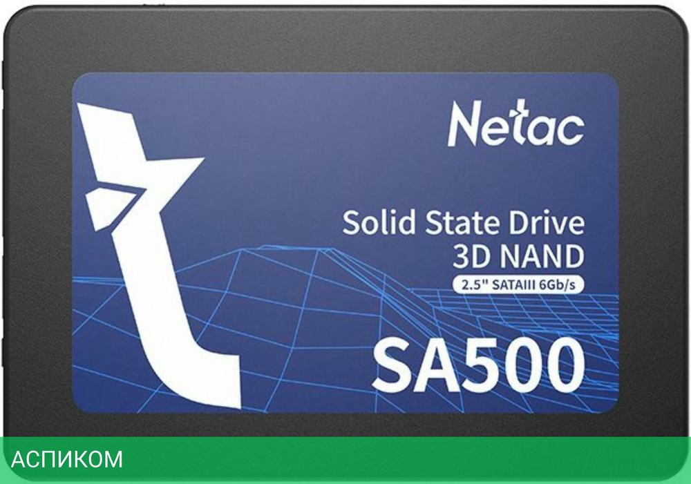 SSD диск Netac SATA III 256Gb SA500 (NT01SA500-256-S3X)