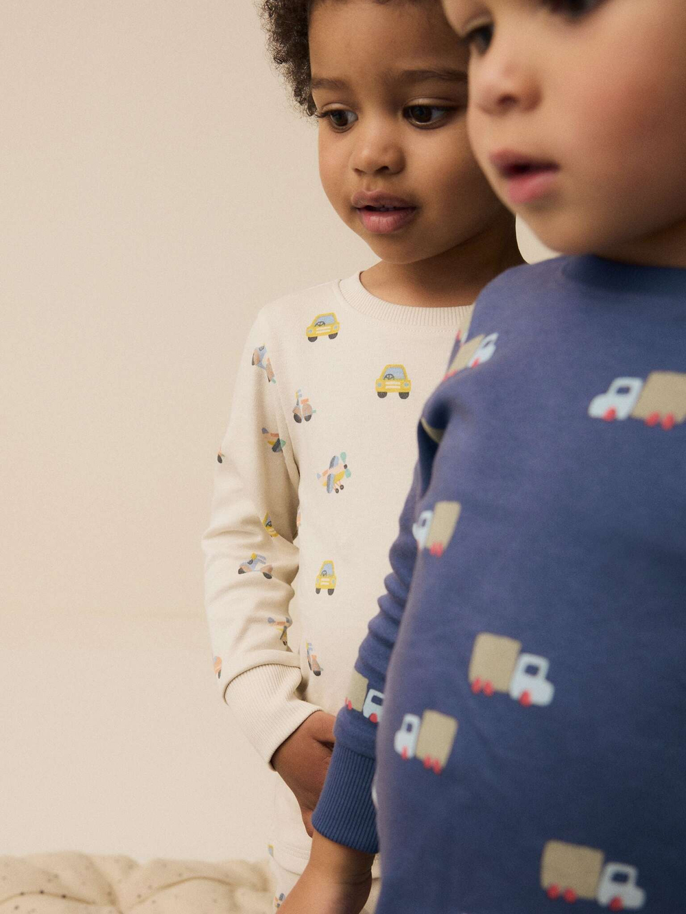 Пижама для мальчика Next 228-163, 3 шт., Синий, Молочный, Мятный