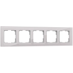 Рамка на 5 постов Favorit (дымчатый, стекло) W0051117