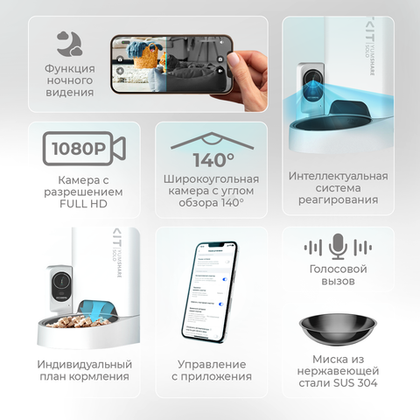 Автоматическая кормушка c видео камерой Fresh Element YumShare SOLO PETKIT