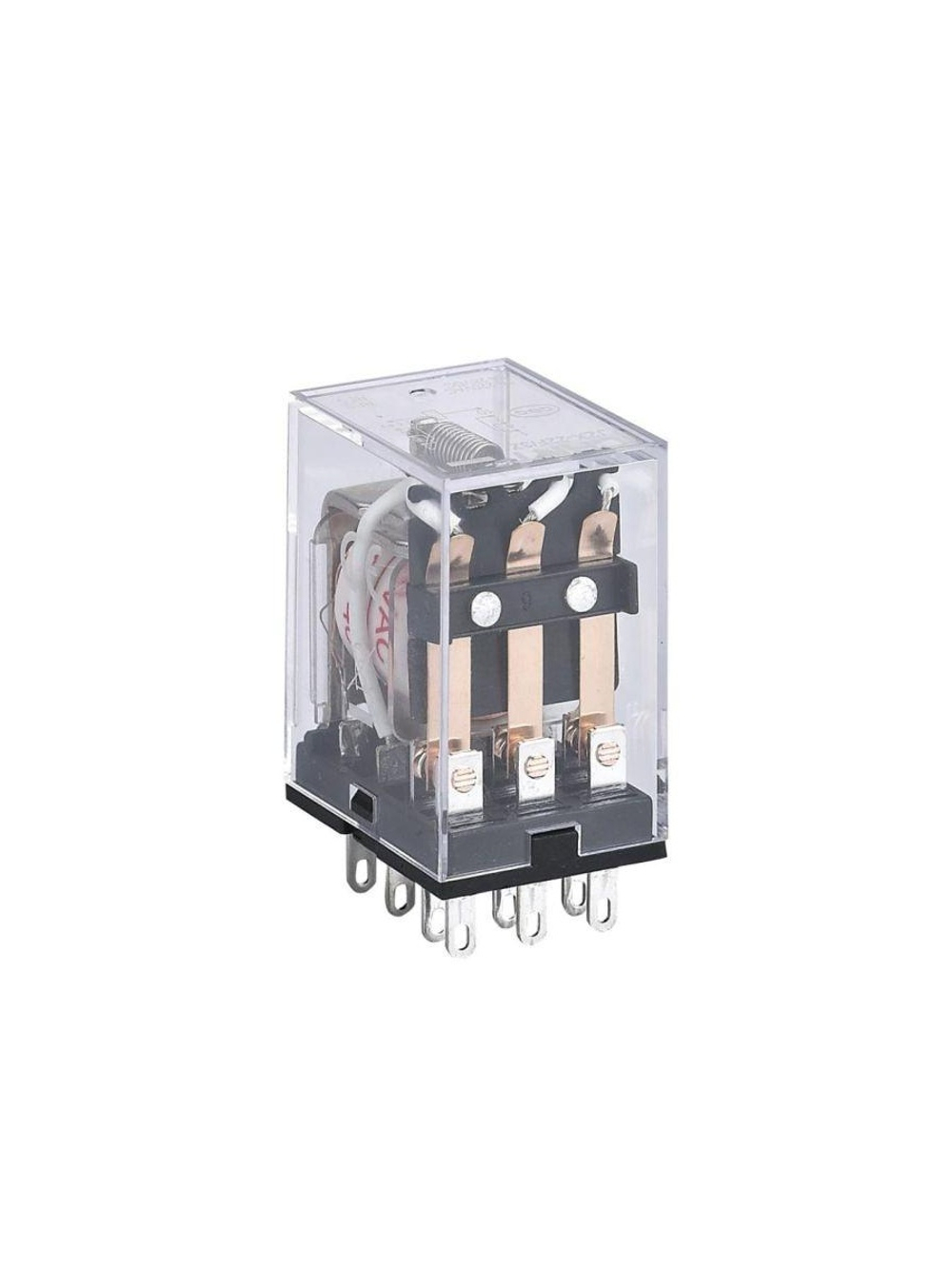 Реле промежуточное JZX-22F(D) 3 конт. с инд. LED 5А 12В AC CHINT 285355