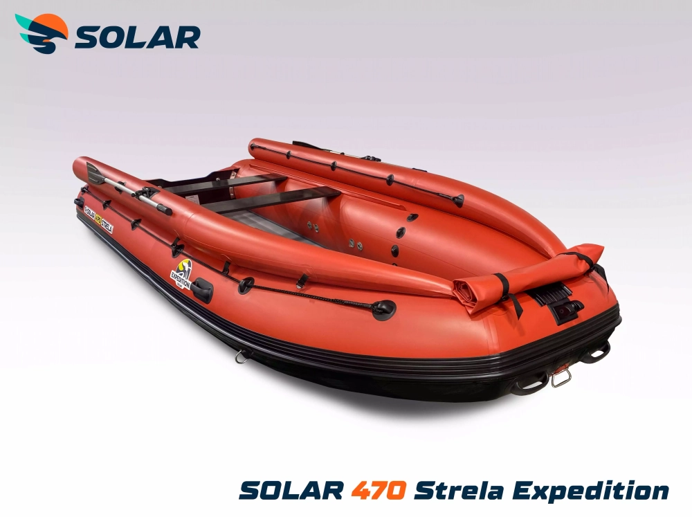 Лодка надувная моторная solar-470 strela jet tunnel (expedition)