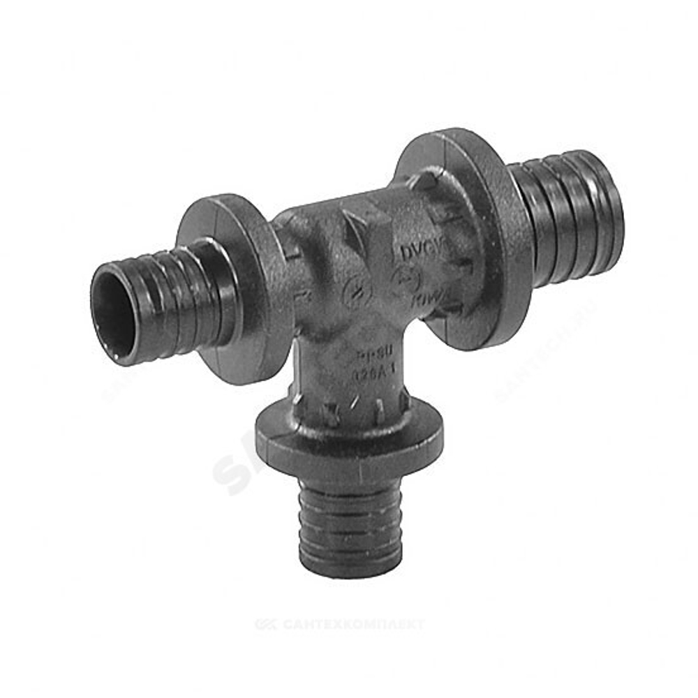 Тройник для PE-X труб аксиальный PPSU Дн 32х20х20 переходной RAUTITAN PX Rehau 11600861001